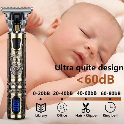T9 LCD Electric Hairder Hair Precision Trimmer for Men