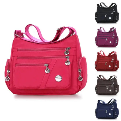 Women Crossbody Bag Waterproof Tote Casual Nylon Purse Handbag RFID Lightweight Messenger Bag