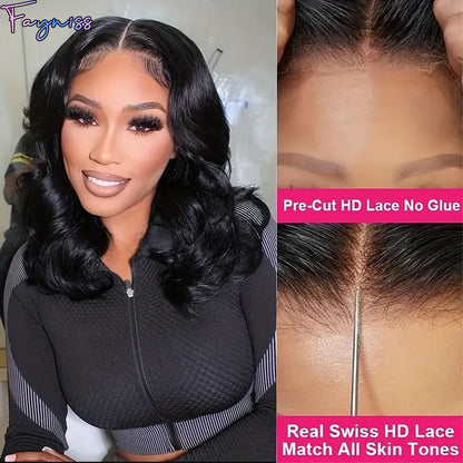 Fayniss Glueless Wigs Human Hair Wear And Go Body Wave