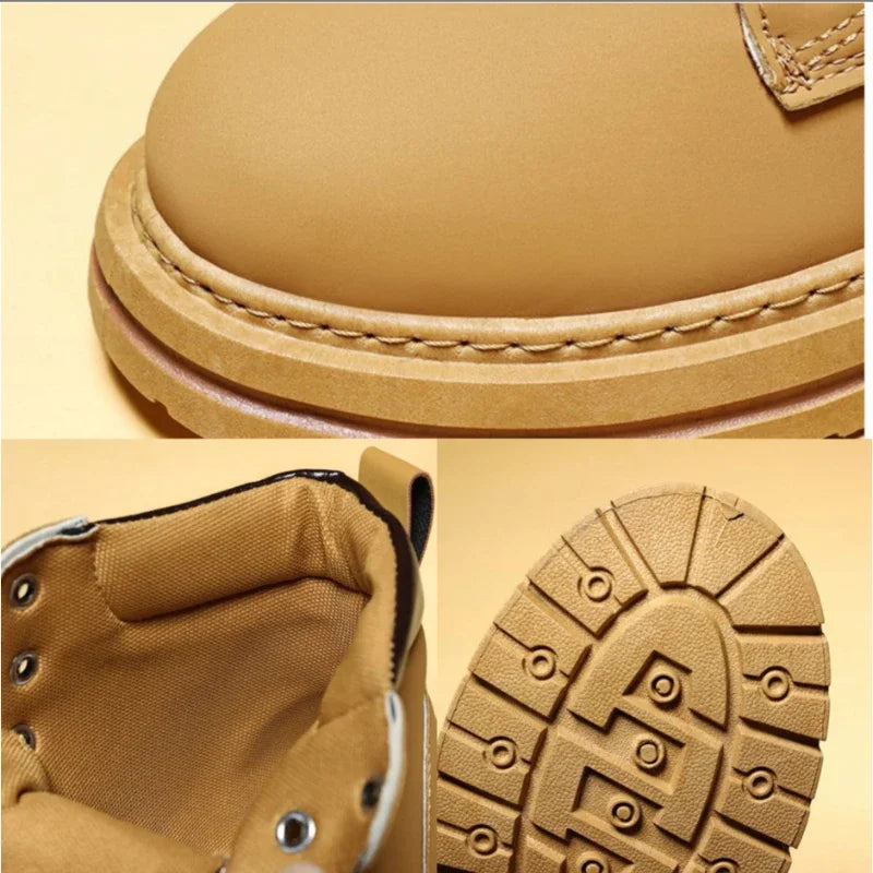 High Top Men Boots Fashion Motorcycle Ankle Boots for Men Winter