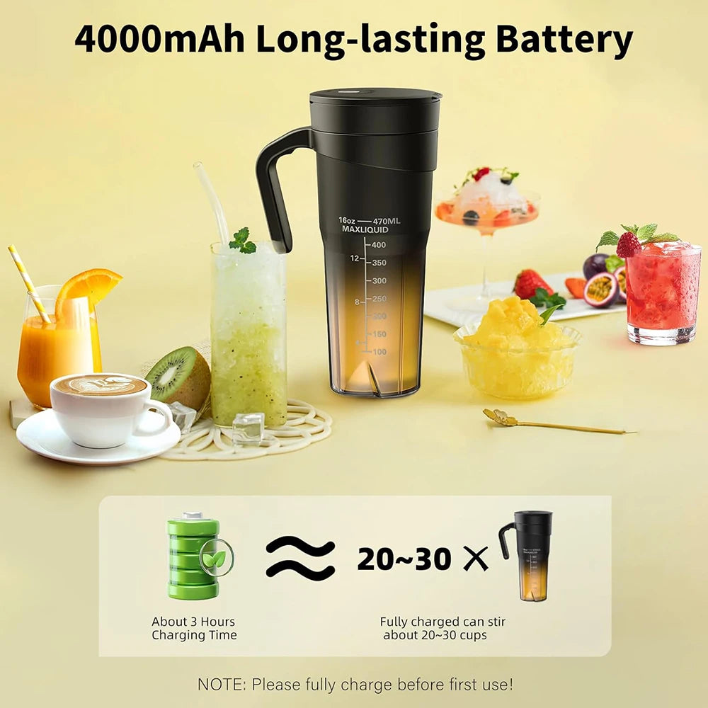 Portable Blender Bottle Fresh Juicer 470ml Smoothit Juice