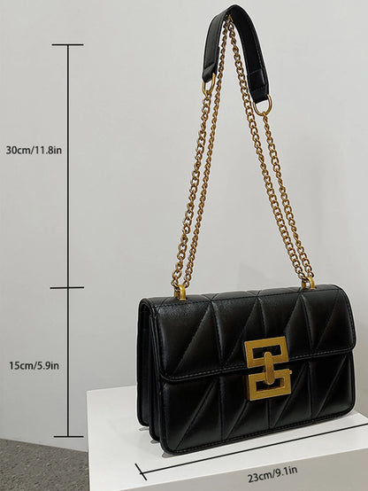 Diamond-Shaped Embossed Fashion Chain For Female