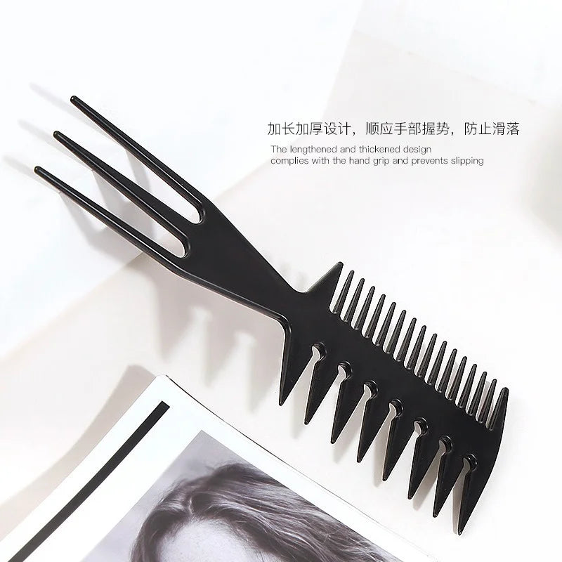 Professional Double Side Tooth Combs Fish Bone Shape Hair