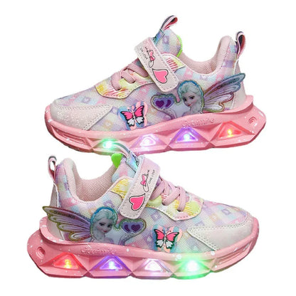 Disney Children's Sports Shoes Led Lightser Girls' Pink Children's