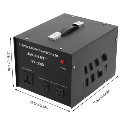 5000 Watt Step Up & Down Transformer 110V to 220V Circuit or Light