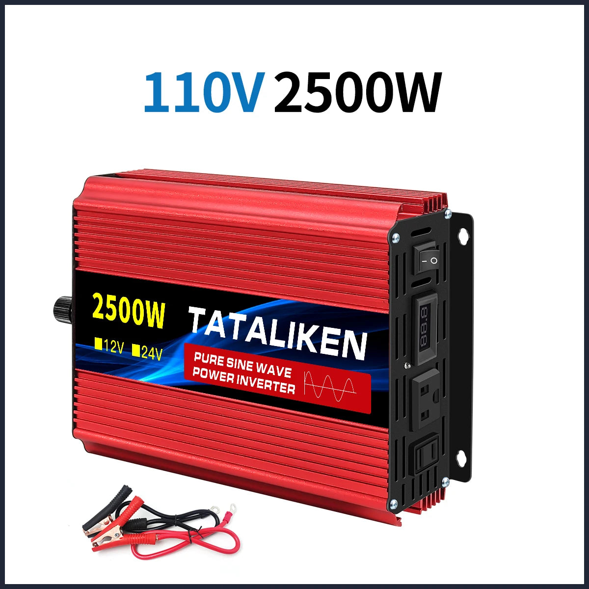 Inverter DC 12V 24V To AC 110V 60Hz Pure sine wave