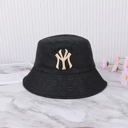 Summer Fashion Letter Embroidery Unisex Bucket Hat Men Women Outdoor Beach Travel Sport Cap High Quality Adult Sunscreen Sun Hat