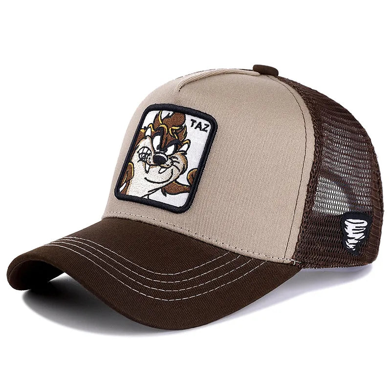 High Quality Brand Anime Cartoon Snapback Mesh Hat Trucker Hat