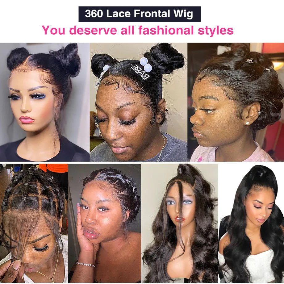 Body Wave Lace Front Wig 13x4 13x6 30 32 34 36 38 Inch 4x4 L