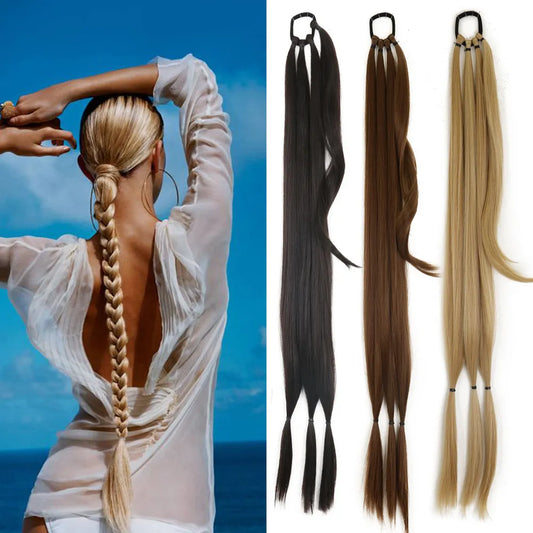 DIY Ponytail Extensions Synthetic Boxing Braids