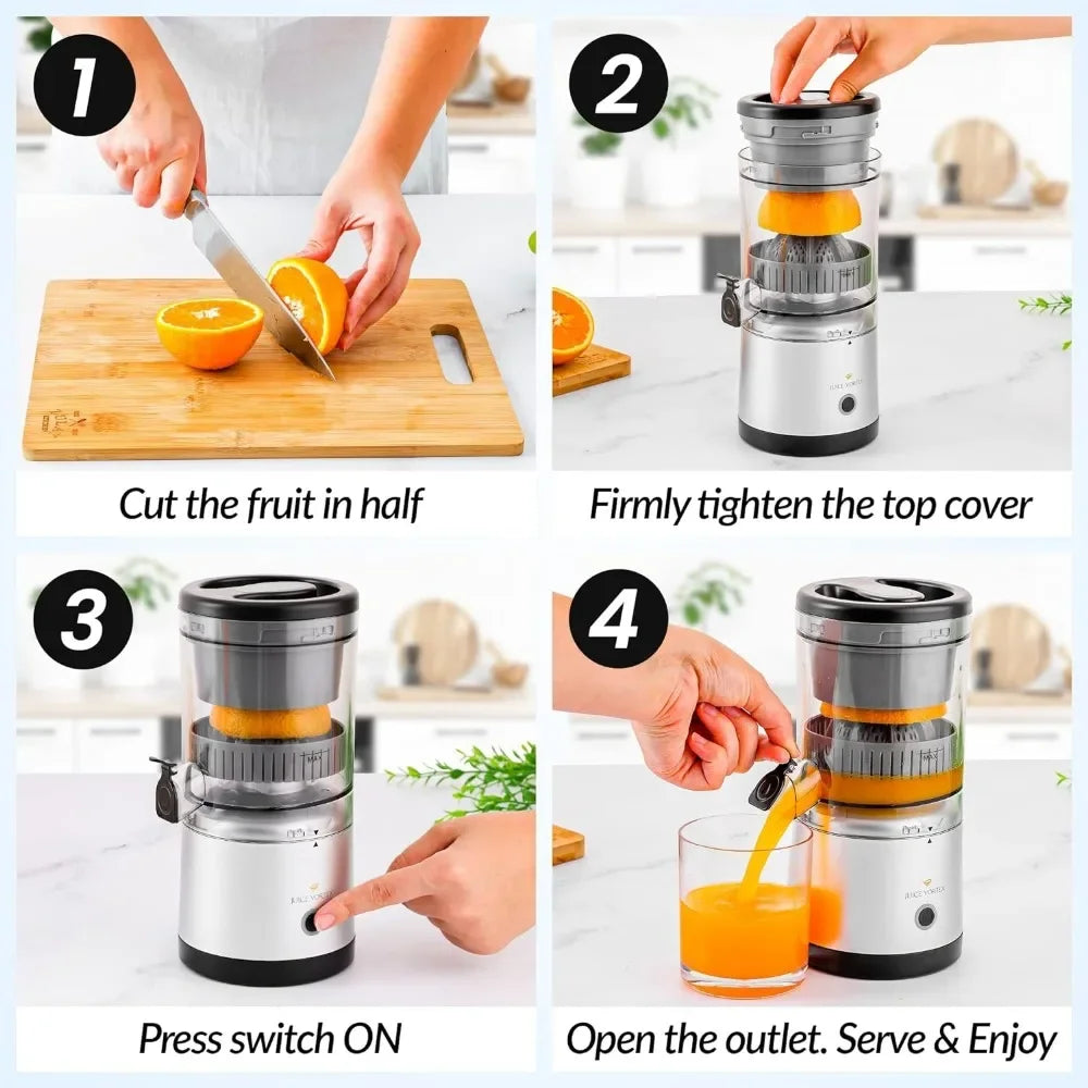 Lemon & Orange Juicer - Electric Citrus Squeezer & Presser