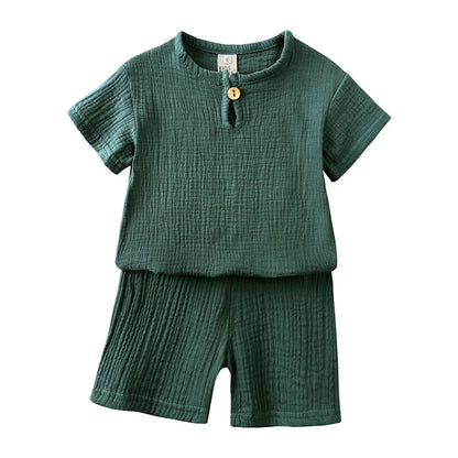 Hot Sale Kids Clothes Sets Outfitrn Top T-Shirt+Shorts Children