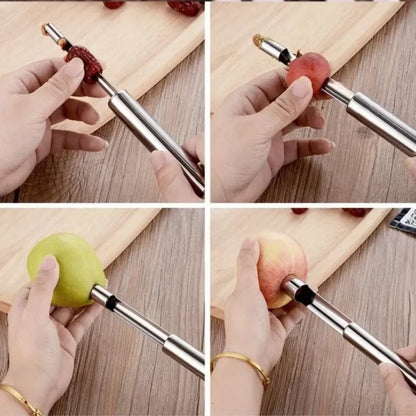 Stainless Steel Pear Seed Remover Cutter Kitchen Gadgets Home Vegetable Tool Apples Red Dates Corers Twist Fruit Core Remove Pit