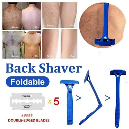 Long Handle Folding Shaver for Men