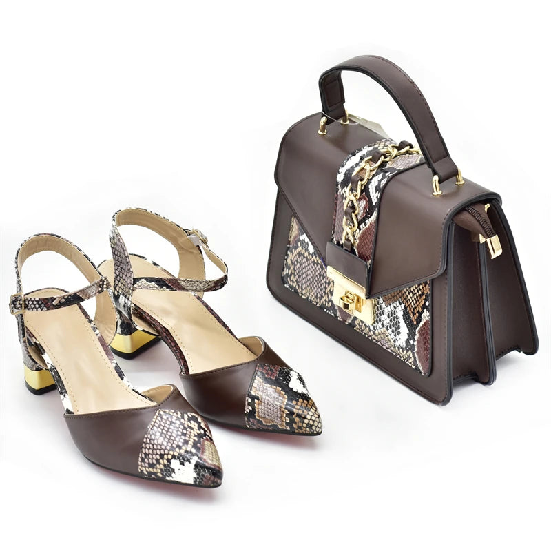 New Arrival Women Matching Shoes and Bag Set