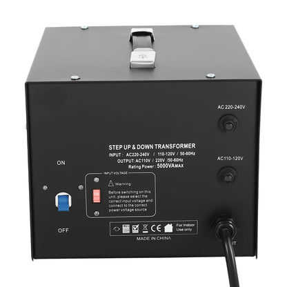5000 Watt Step Up & Down Transformer 110V to 220V Circuit or Light