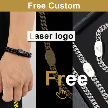 Hip Hop Rock Jewelry Free Custom Logo Name Miami Cuban