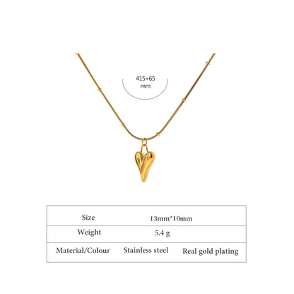 Yhpup Temperament Heart Peer 18 K Jewelry Waterproof Party Gift