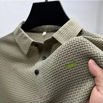 Men's Embroidery Brand High Quality Knitted Ice Cool