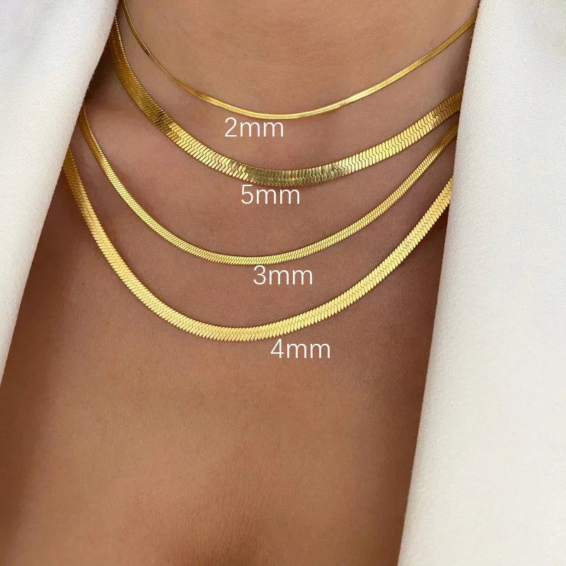 New Fashion Unisex Snake Chain Choker Necklace