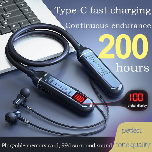 Wireless Earphones 5.3  Halter Waterproof Magnetic Earbuds