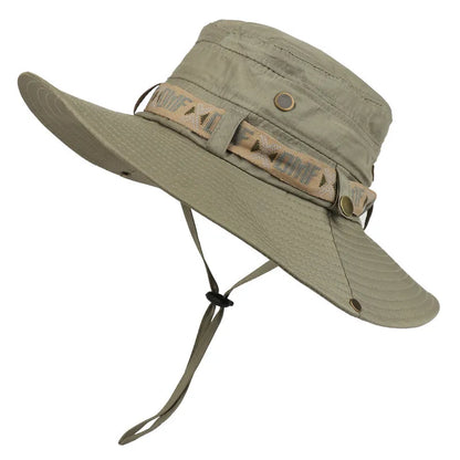 Summer Men Bucket Hat Outdoor UV Proteat Mesh