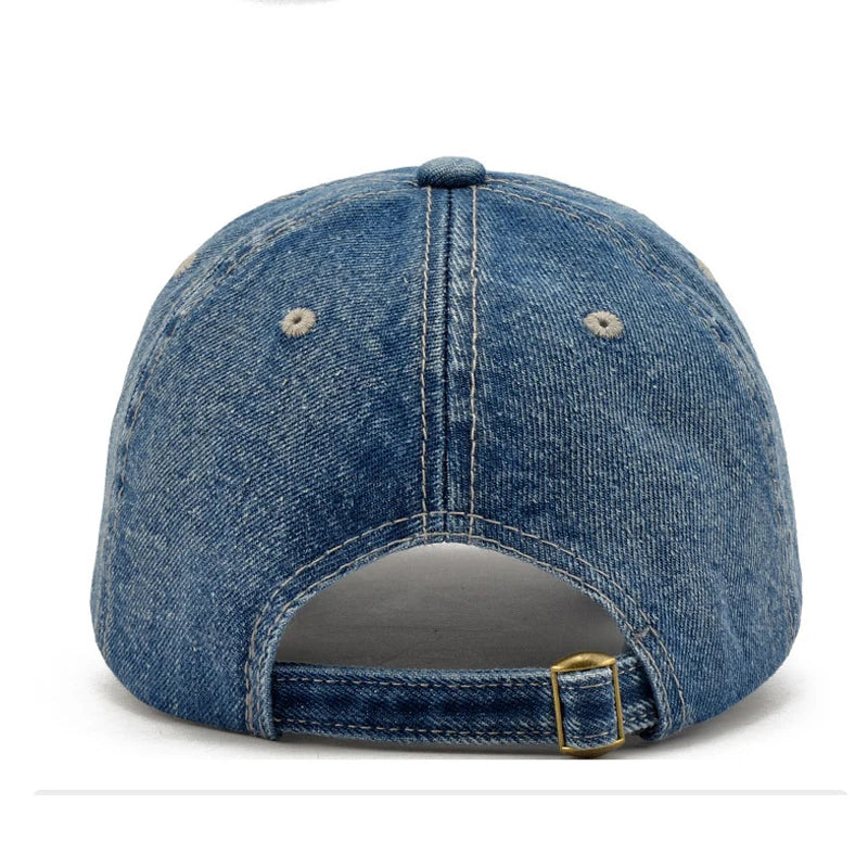 2024 Denim Baseball Cap Men Women Embroidery