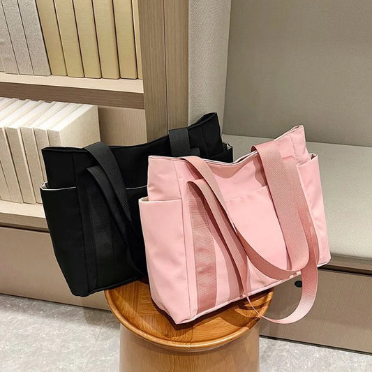 2023 New Women's Bag Solid Color Tote Bag Commuting