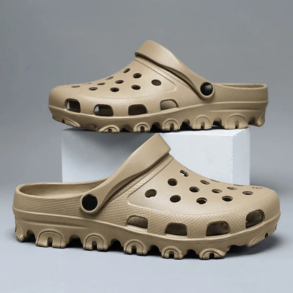 Large Size Men's Slippers with Holes Men's Home