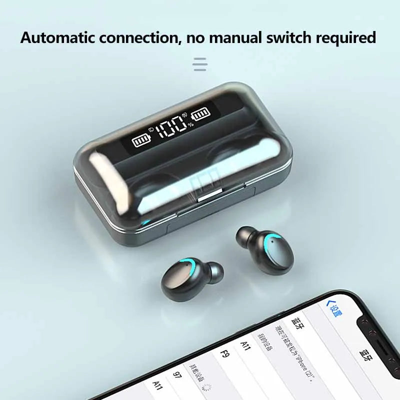F9 TWS Wireless Earbud Bluetooth
