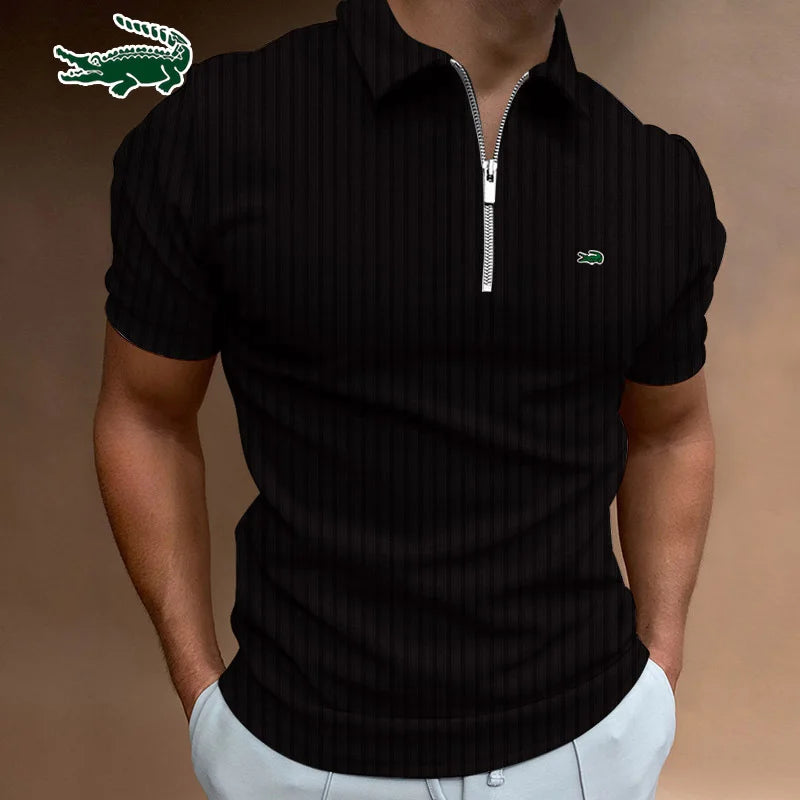 Men's Short Sleeve Slim Figure Breathable Routine Work Polo Men's