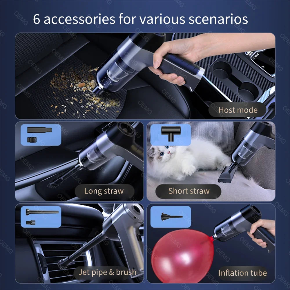 Mini Car Vacuum Cleaner Wireless Handheld Portable Clea Cleaning