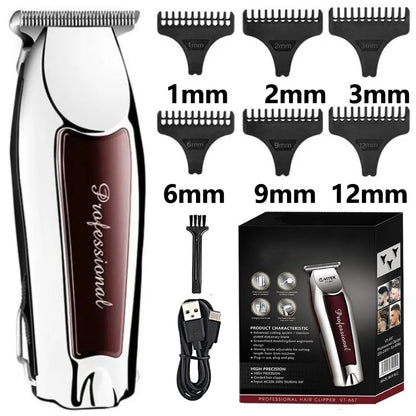 Rechargeable cordless hair trimmer for men grooming