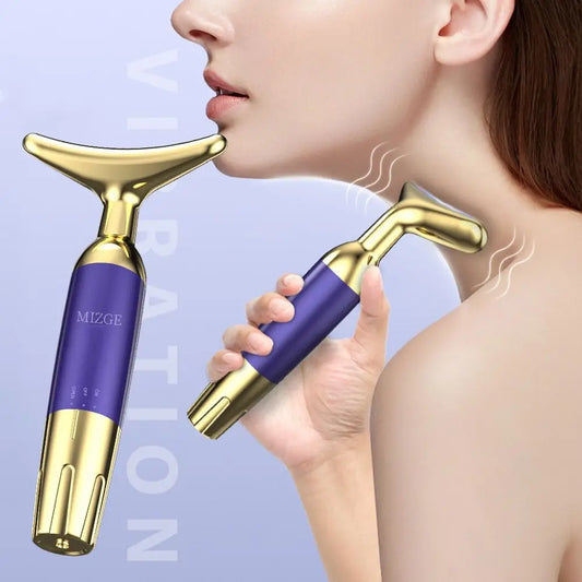Wrinkle Removal Neck Face Beauty Device Skin Lifting Facial Tighten Vibration Massage Ultrasonic Double Chin Remover