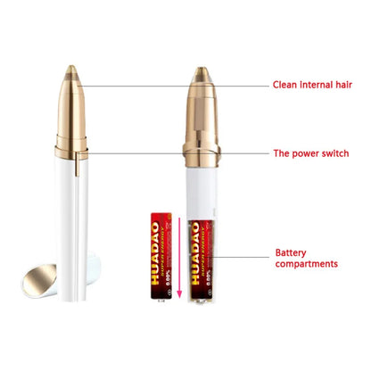 1PCS Electric Eyebrow Trimmer Women's Brow Pencil Automaticving Nose Hair