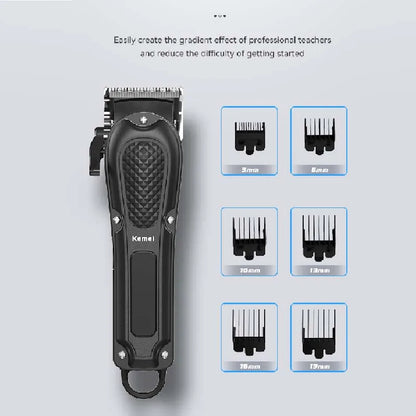 Kemei adjustable hair clipper for men  cutting machine USB rechargeable