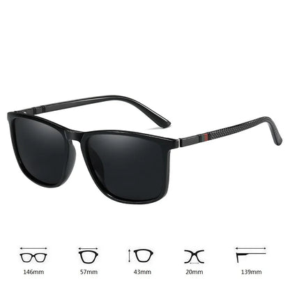 Luxury Square Vintage Polarized Sunglass