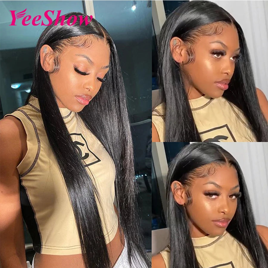 Straight Lace Front Wigs 13x6 HD Transparentzilian Straight Human