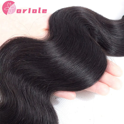 Brazilian Body Wave Human Hair Bundles Double Weft Bundles Hair Extensions