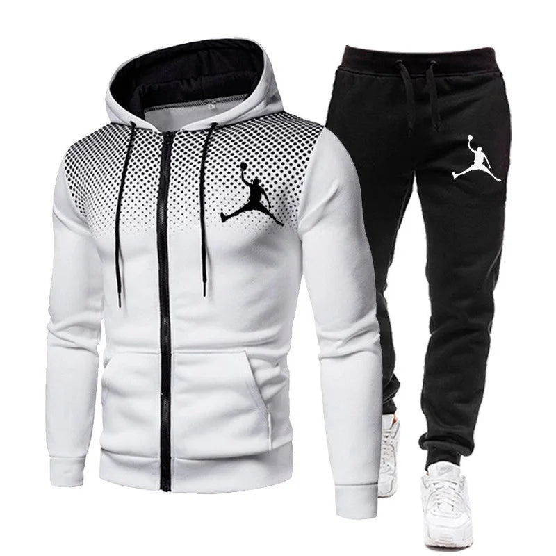 Men's hooded sweatshirt set, best-selling brand men's sports and jogging, 2023