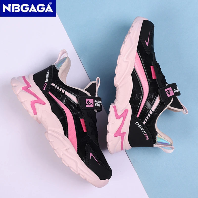 Kids Casual Pink Girls Leather Shoes Fashion Fs Children Sports Girl's