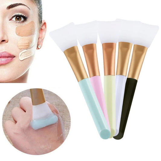 Silicone Facial Mask Brush Face Skin Care Tool Soft-head
