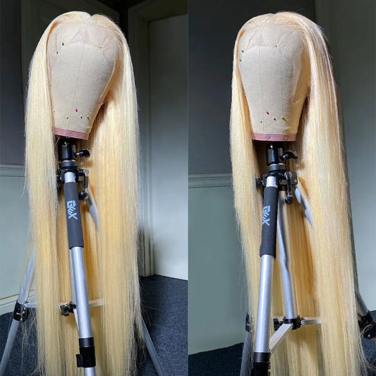 13x6 HD Transparent 613 Blonde Lace Frontal H Straight 13x4 L