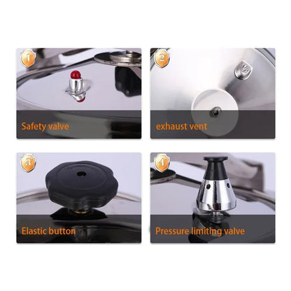 Aluminum Alloyl Large-Capacity Pressure Cooker Gas CHome Cooking