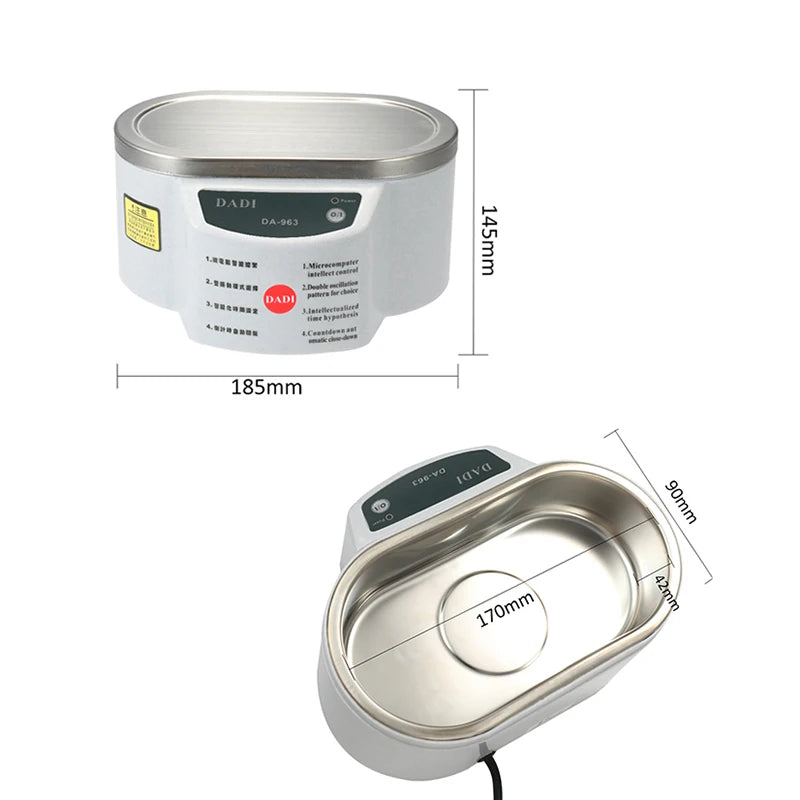 628ml Ultrasonic Cleaner Ultrasonic Machine Ultrasound Jewelry Cleaner