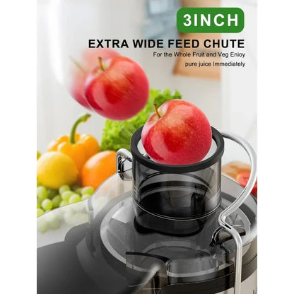 Juicer Machine, 500W Juicer with 3” Wide Mouth