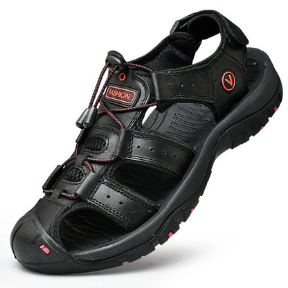 Summer Men Sandals Genuine Leather or Men Beach