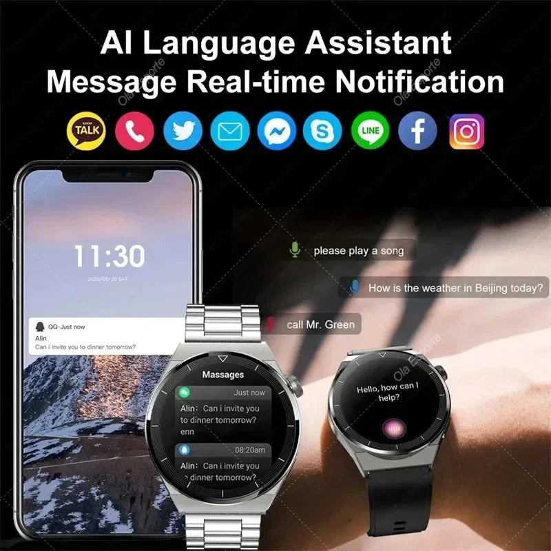 2023 New GT3 Pro Smart Watch Men Women AMor Android IOS
