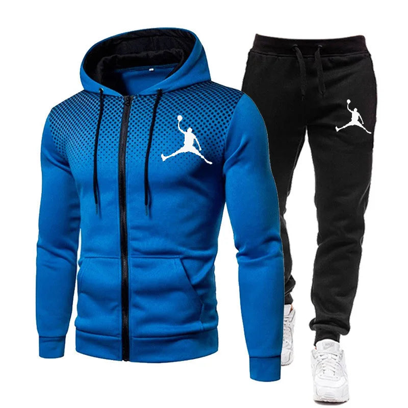 Men's hooded sweatshirt set, best-selling brand men's sports and jogging, 2023