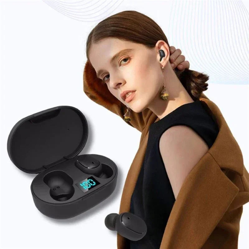 E6S Wireless Bluetooth Earphones E7S TWS Blue With Microphone Headphone